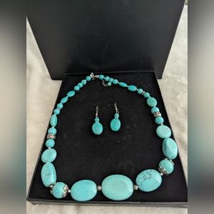 Turquoise Jewelry Set with Box